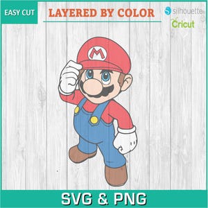 Mario, Luigi, Videospiele, Game Boy - Silhouetten digitaler Download, SVG, PNG, Cricut, Silhouette, Schnittdatei, Vektordatei sofort Download