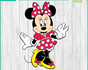 ミニー、フルドレスアップ、ミッキー、DLand - シルエット デジタル ダウンロード、SVG、PNG、DXF、クリカット、シルエット カット ファイル、ベクター インスタント ダウンロード
