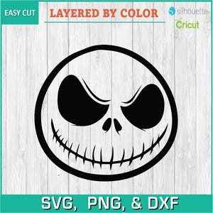 Natale, Halloween, Jack Skellington, Incubo - Silhouettes Download digitale, SVG, PNG, Cricut, File di taglio Silhouette, Download vettoriale