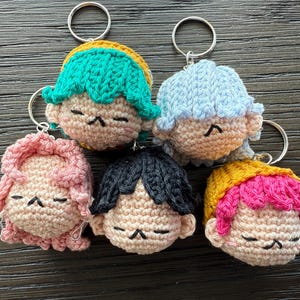 Crochet Kpop Demon Boy Keychains| Kpop Demon Hunters| Soda pop Boys| Amigurumi