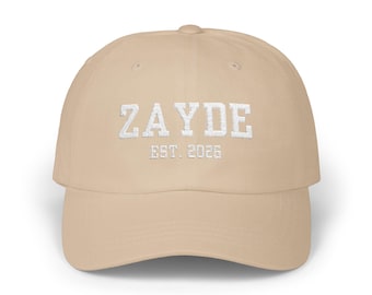 Personalized Zayde Dad Cap
