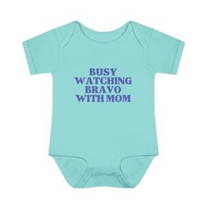 Busy Watching Bravo with Mom | Infant Onesie image 3