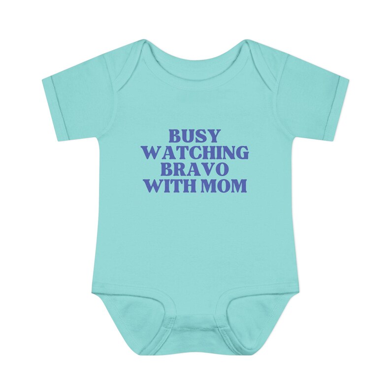 Busy Watching Bravo with Mom | Infant Onesie image 3