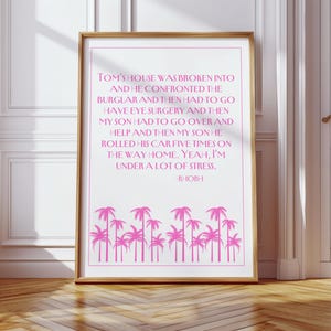 Tom&#39;s House Minimalist Beverly Hills Housewives Quote Poster | Bravo Fan Art