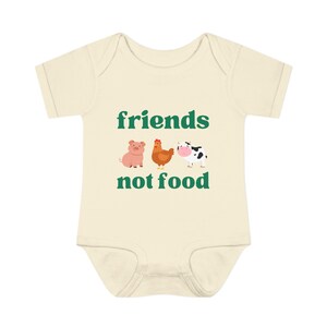 Friends Not Food Infant Onesie image 2