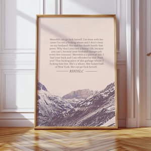 Lisa Barlow Rant Real Housewives of Salt Lake City Quote Poster | Bravo Fan Art