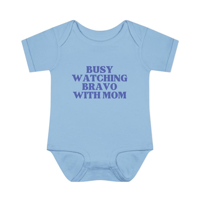 Busy Watching Bravo with Mom | Infant Onesie image 6