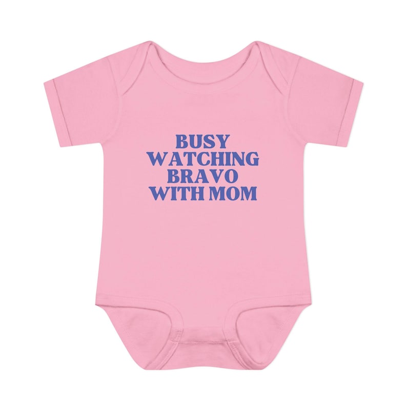 Busy Watching Bravo with Mom | Infant Onesie image 7