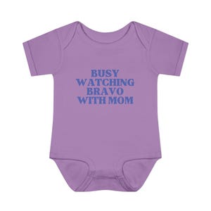 Busy Watching Bravo with Mom | Infant Onesie image 4