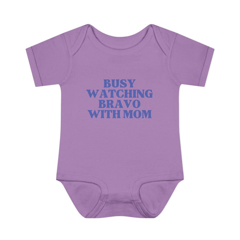 Busy Watching Bravo with Mom | Infant Onesie image 4