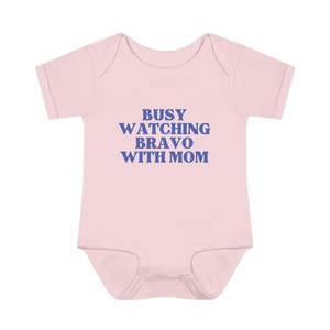 Busy Watching Bravo with Mom | Infant Onesie image 8
