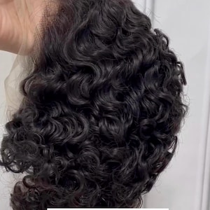 Pixie Cut Curly Human Hair Wig Short Bob Curly Lace Wig 13x1 Lace Front