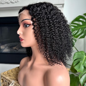 Short Kinky Curly human hair wig, wig, glueless wig, human hair, curly wig, chemo wig, cosplay wig, alopecia wig, wigs for black women