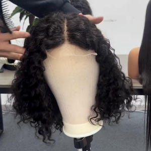 Water Curly Bob Wig Human Hair Wig for Black Women Glueless Bob Wig