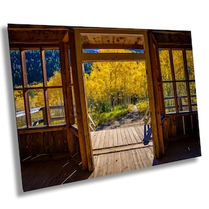 Ashcroft Aspen Colorado Herbst Bäume Herbst Landschaft Fotografie Landschaftlich Wandern Leinwand Metall Druck Wohnzimmer Schlafzimmer Wand Kunst Poster Dekor