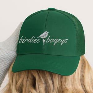 Embroidered Golf Snapback Trucker Cap, Golf Baseball Cap, Birdies and Bogeys, Funny Golf Gift for Golfer, Father&#39;s Day, Birthday, Golf Trip