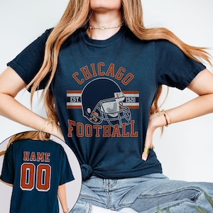 Chicago Football Vintage Shirt, Unisex Comfort Colors T-Shirt, Chicago Football Fan Gift, Chicago Sports Fan Gear, Chicago Fan Tee Shirt