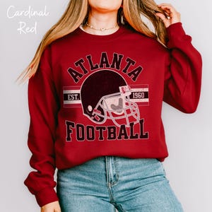 Vintage Atlanta Football Sweatshirt: Retro Fan Crewneck