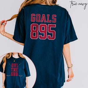 Ovi the GR8 Shirt, Ovechkin GR8 Tribute T-Shirt, 895 Goals Backside, Washington Hockey, Vintage Comfort Colors Hockey Fan Gift