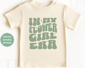 Camiseta "En mi época de niña de las flores", regalo de propuesta para niña de las flores, regalo de agradecimiento para niña de las flores, camiseta de boda para niña pequeña, regalo para niña de las flores adolescente