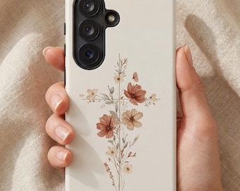 I Phone 17 Christian Phone Case Samsung Galaxy 26 Wildflower Cross Google Pixel 9 Phone Cover Inspirational Faith Christian Accessories