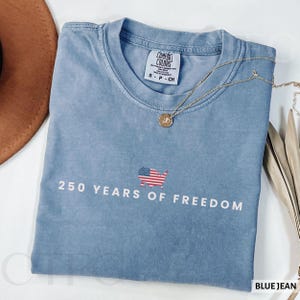 250 Jahre Freiheit Shirt USA Jubiläum Shirt Freiheit T-Shirt American 250 Merchandise 4. Juli Shirt Jugend Erwachsene XS-3XL