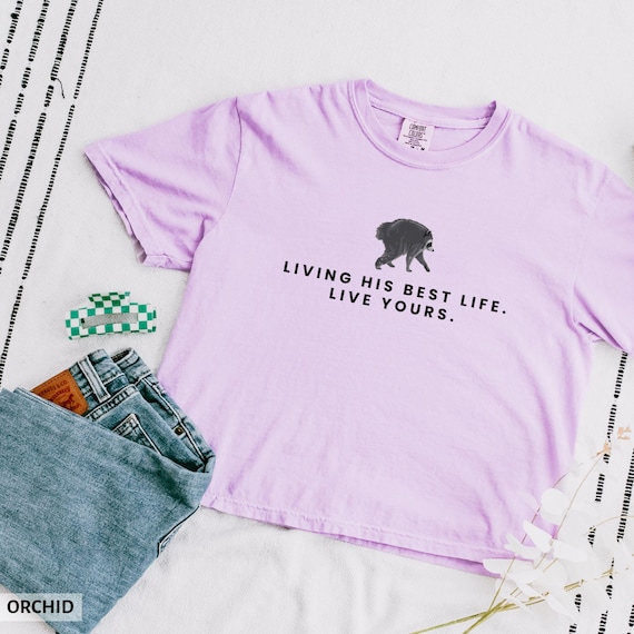 Jimothy Shirt Raccoon Comfort Colors Boxy Tee Sarcastic Raccoon Crop Top Gift For Teen Sarcastic Womens Cotton T-Shirt Seattle Trash Panda