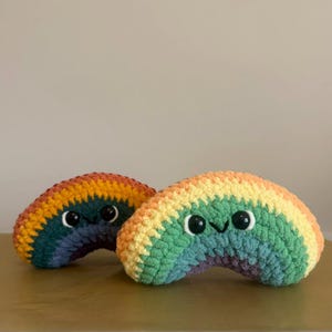 Chunky motif arc-en-ciel au crochet | Amigurumi | Crochet facile pour débutants à faible couture