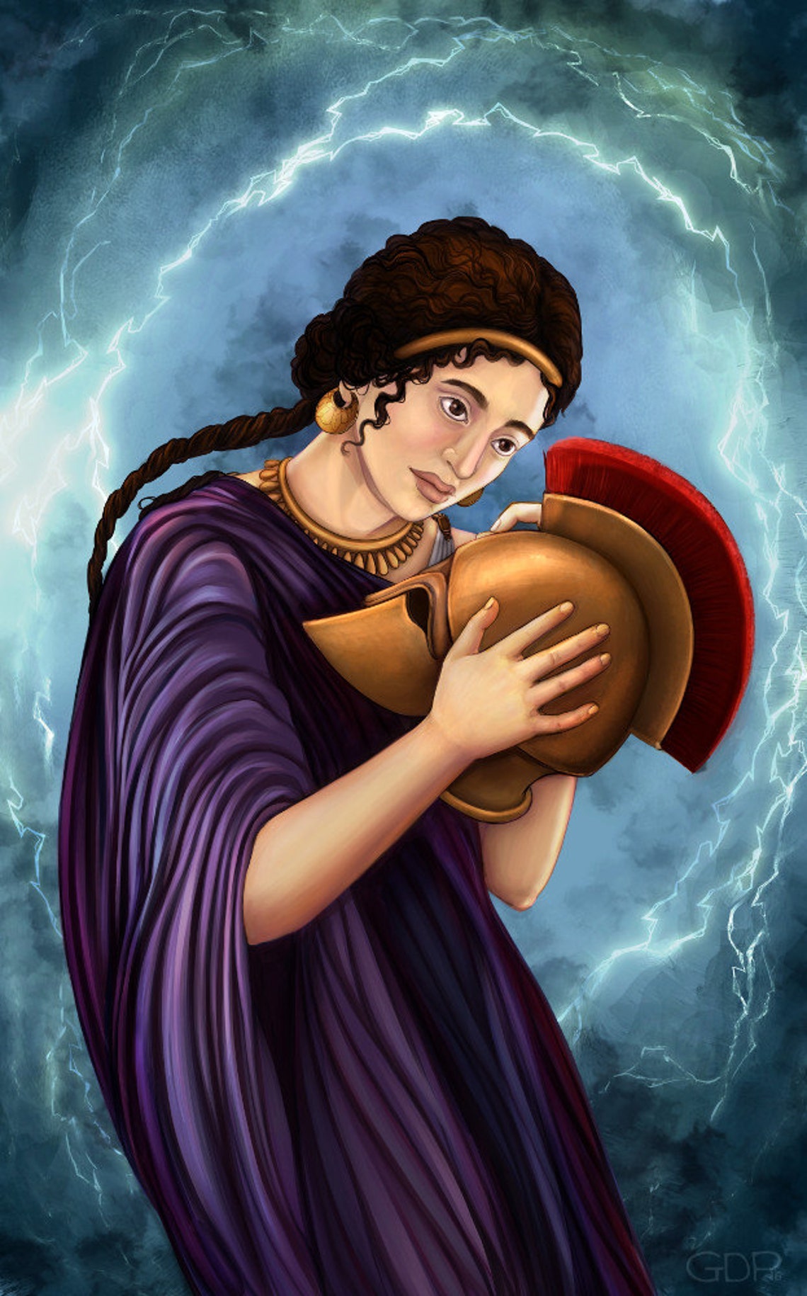 Metis Goddess of Craft 8.5x11 Open Edition archival art Etsy
