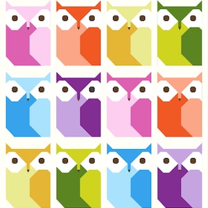 Midnight Owl Quilt Pattern PDF