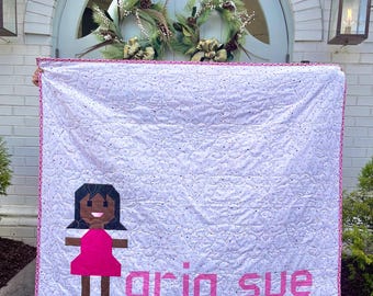 Personalized Baby Quilt - Truck