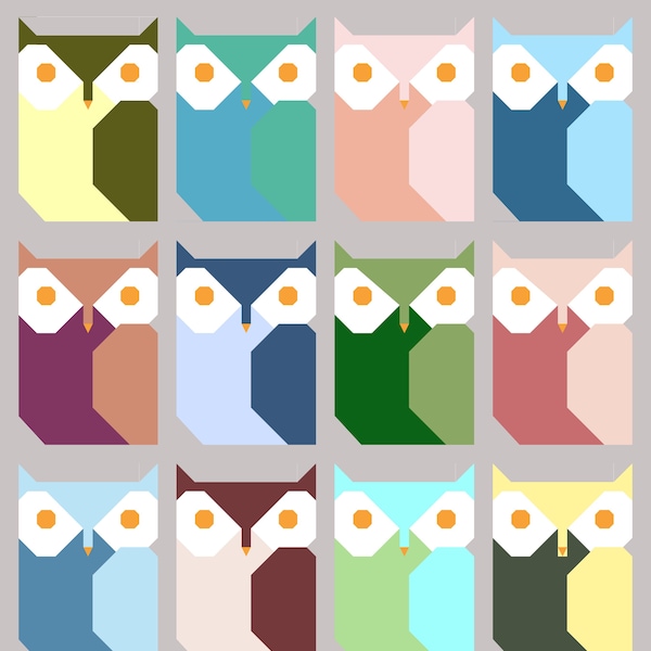 Midnight Owl Quilt Pattern PDF