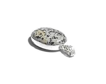 Sterling Silver Dalmatian Jasper Pendant