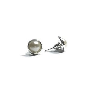 Pearl Post Earrings,  Sterling Silver Stud Earrings