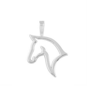 Silver Horse Head Pendant