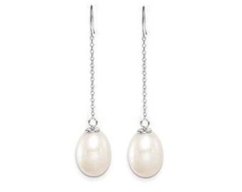 Freshwater Drop Pearl Earrings,  925 Silver Ear Wires
