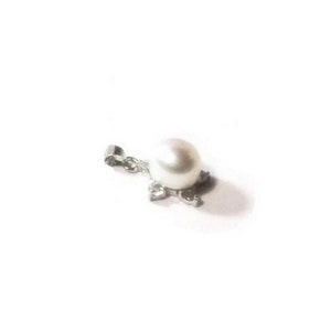 Genuine Pearl and Cubic Zirconia Pendant