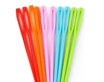 Plastic Yarn Needles: Tapestry, Crochet, and Darning - 20 Pcs