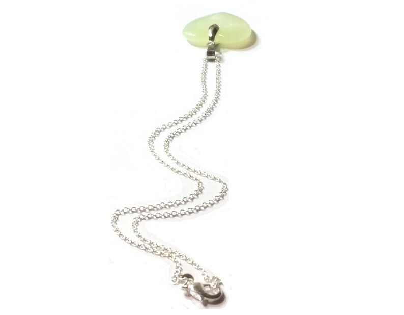 New Jade Heart Pendant Necklace