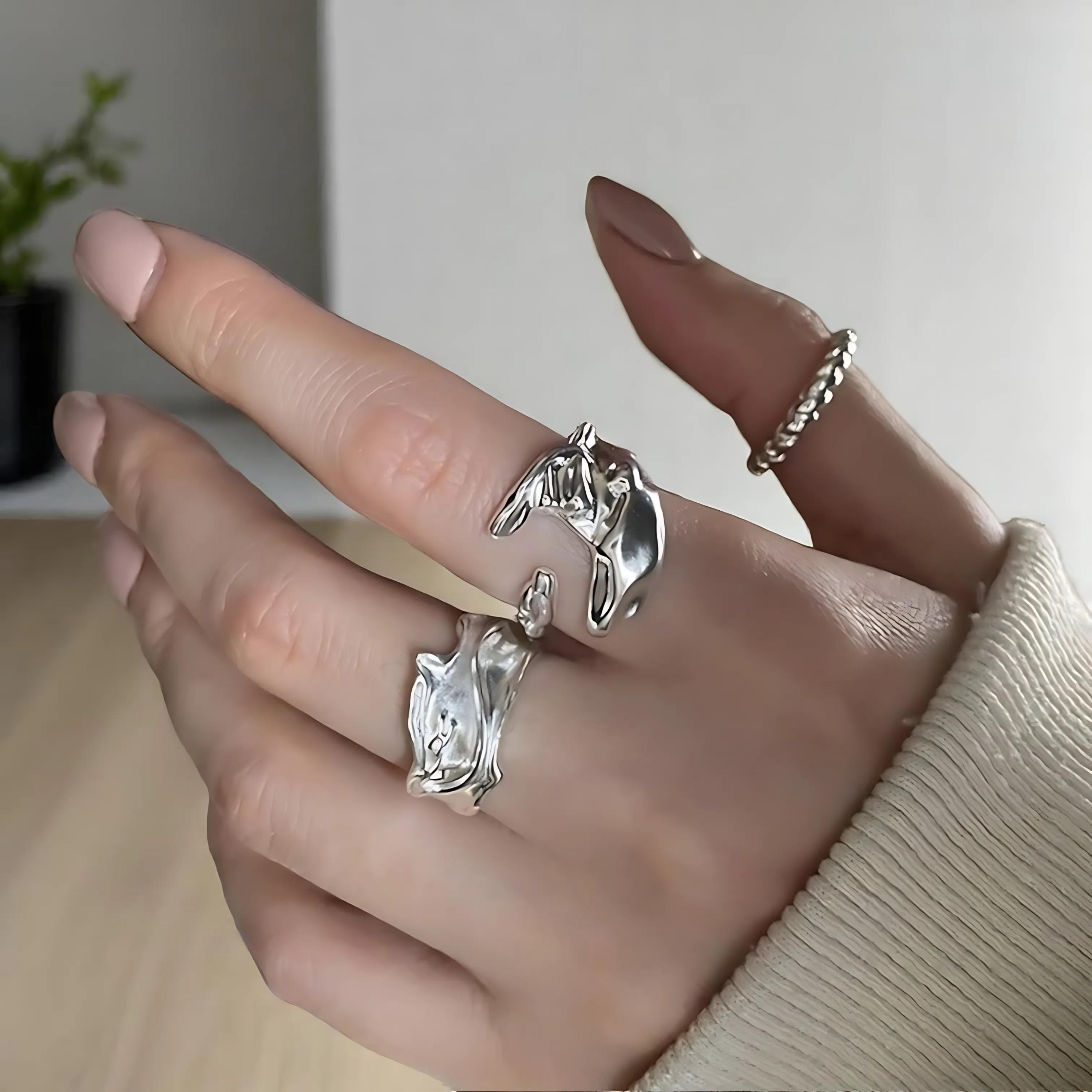 Y2k rings men - Etsy 日本