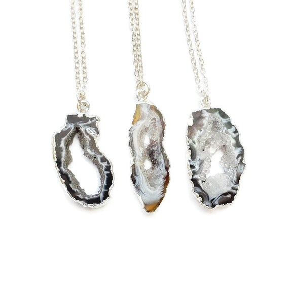 geode jewelry druzy necklace tassel necklace raw crystal jewelry gemstone jewelry, gemstone necklace boho jewelry geode necklace