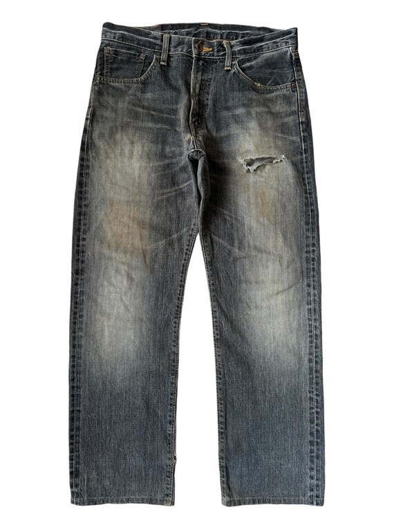 Vintage Edwin 505ZX Mud Wash Selvedge Denim Distressed Jeans
