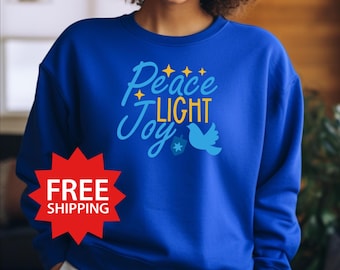 Hanukkah Unisex Sweatshirt, Perfect Festive Holiday Sweatshirt, Hanukkah Gift for Friends & Family