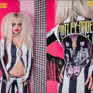 Metal Threads Nikki Sixx Theatre of Pain Custom Made to Order Striped