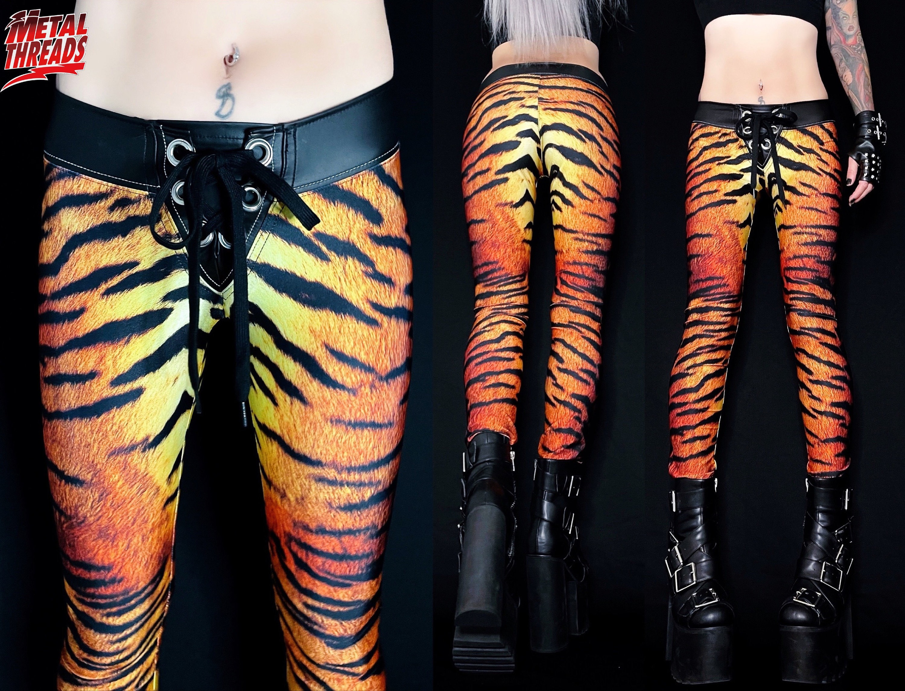 80s Metal Leggings -  Canada