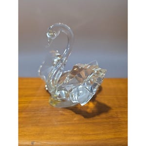 Crystal Swan Unmarked Spread Wings Clear Swan