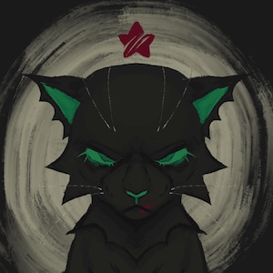 Battle Cats Warrior Cat inspired Hollyleaf A4 Print PREORDER