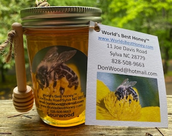1/2 pint of the World's Best Honey - Sour Wood, From a small part of the world where real sour wood honey is produced, the mountains of NC