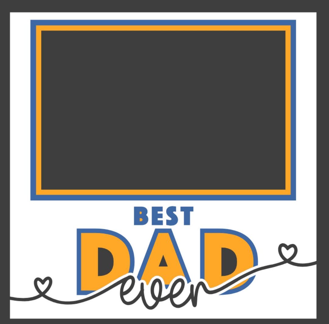 Best Dad Photo Frame, Dad Frame, Fathers Day, Completed Item ...