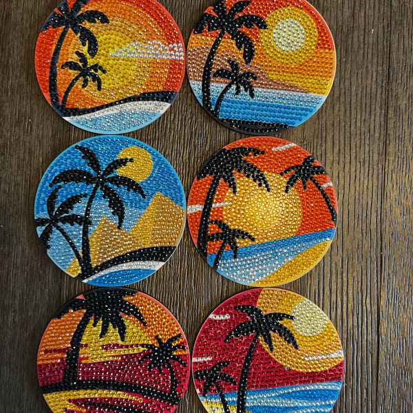 Diamond Painting Coasters Etsy